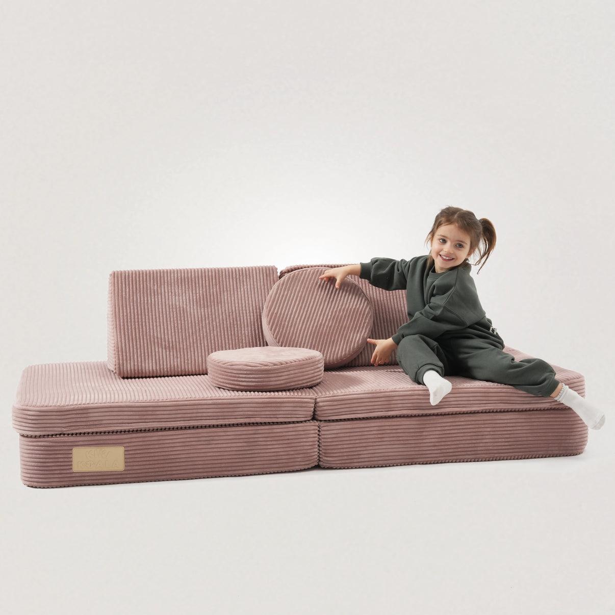 6-teiliges modulares Kindersofa verschiedene Farben 6-teiliges modulares Kindersofa verschiedene Farben