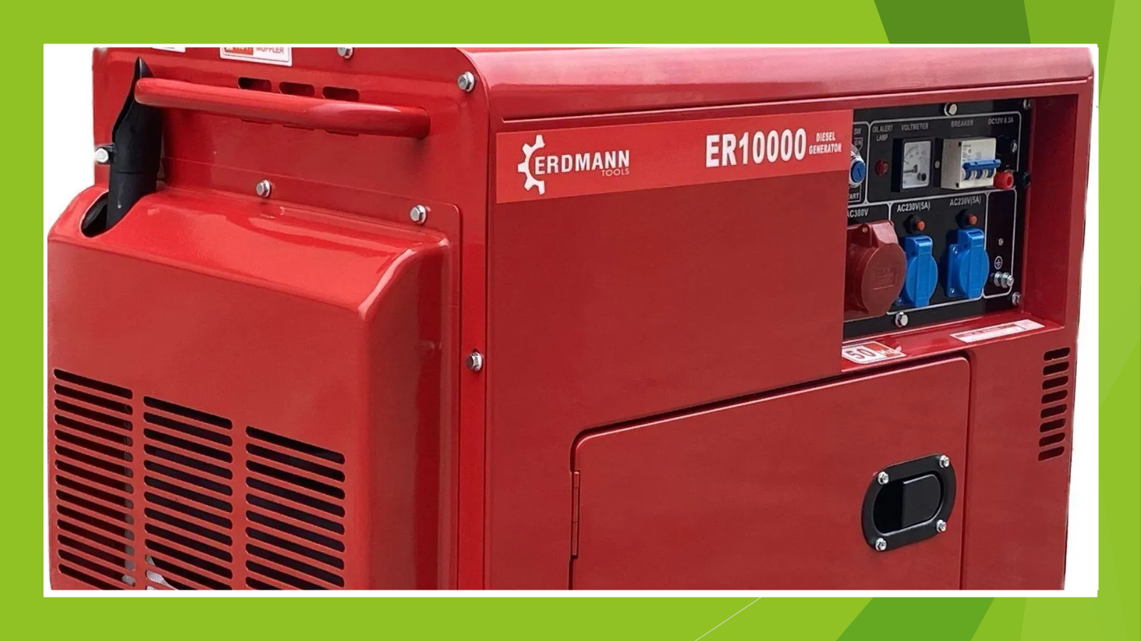 Diesel-Stromerzeuger 10kW+Batterie E-Start Generator 2x220V+1x380