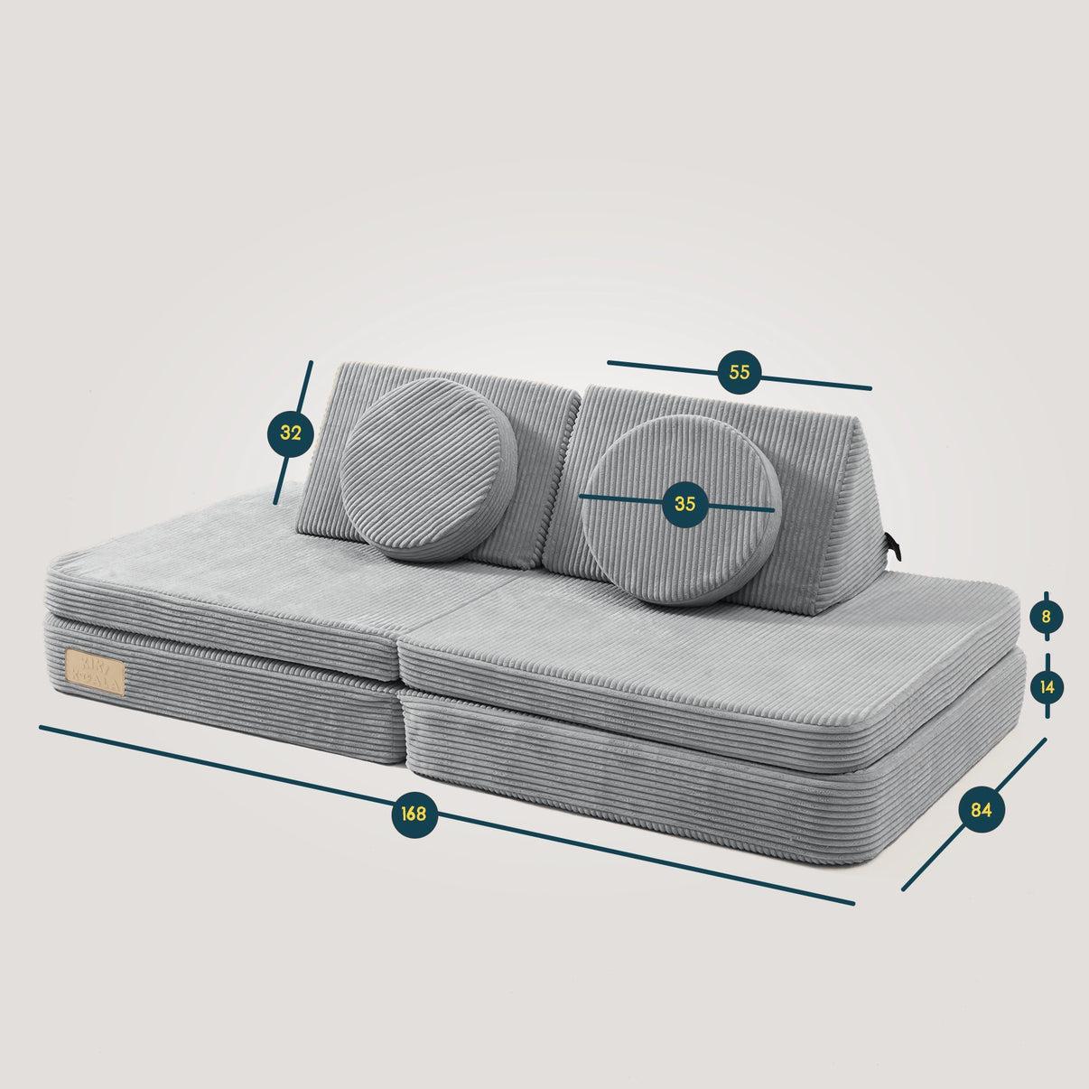 6-teiliges modulares Kindersofa verschiedene Farben 6-teiliges modulares Kindersofa verschiedene Farben