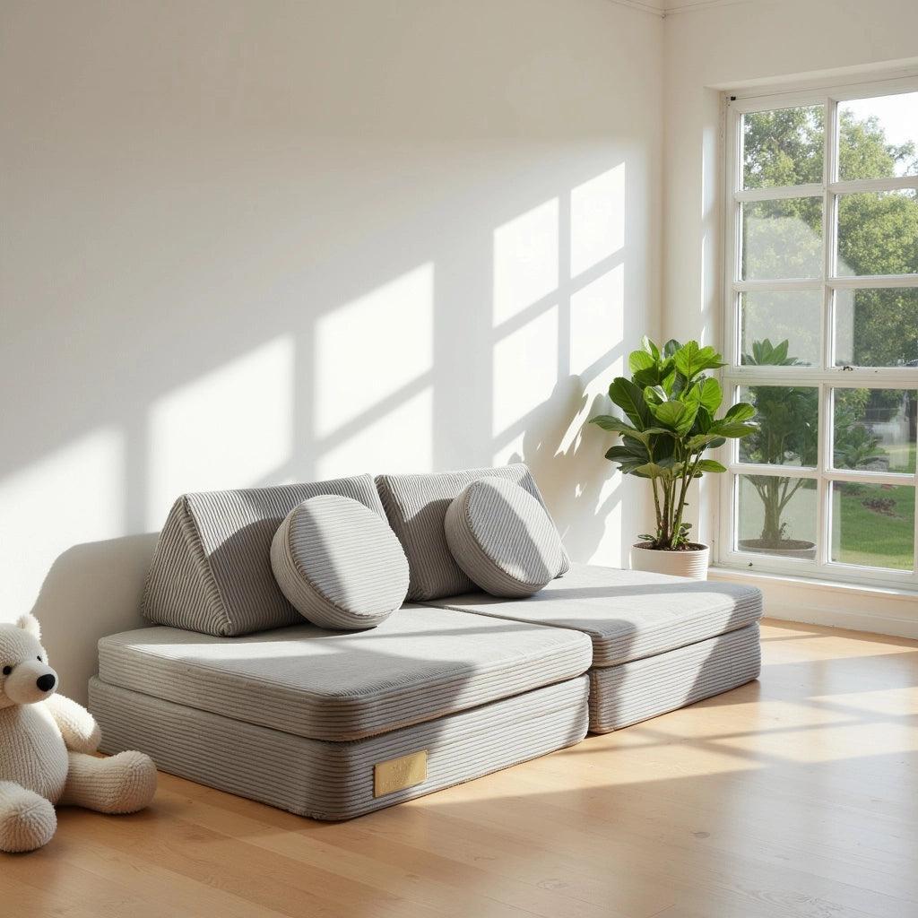 6-teiliges modulares Kindersofa verschiedene Farben 6-teiliges modulares Kindersofa verschiedene Farben