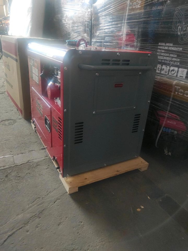 Ultra Toolz W10000 Dieselgenerator Stromgenerator 5,2 kW 2×220 Volt 1×380 Volt Generator