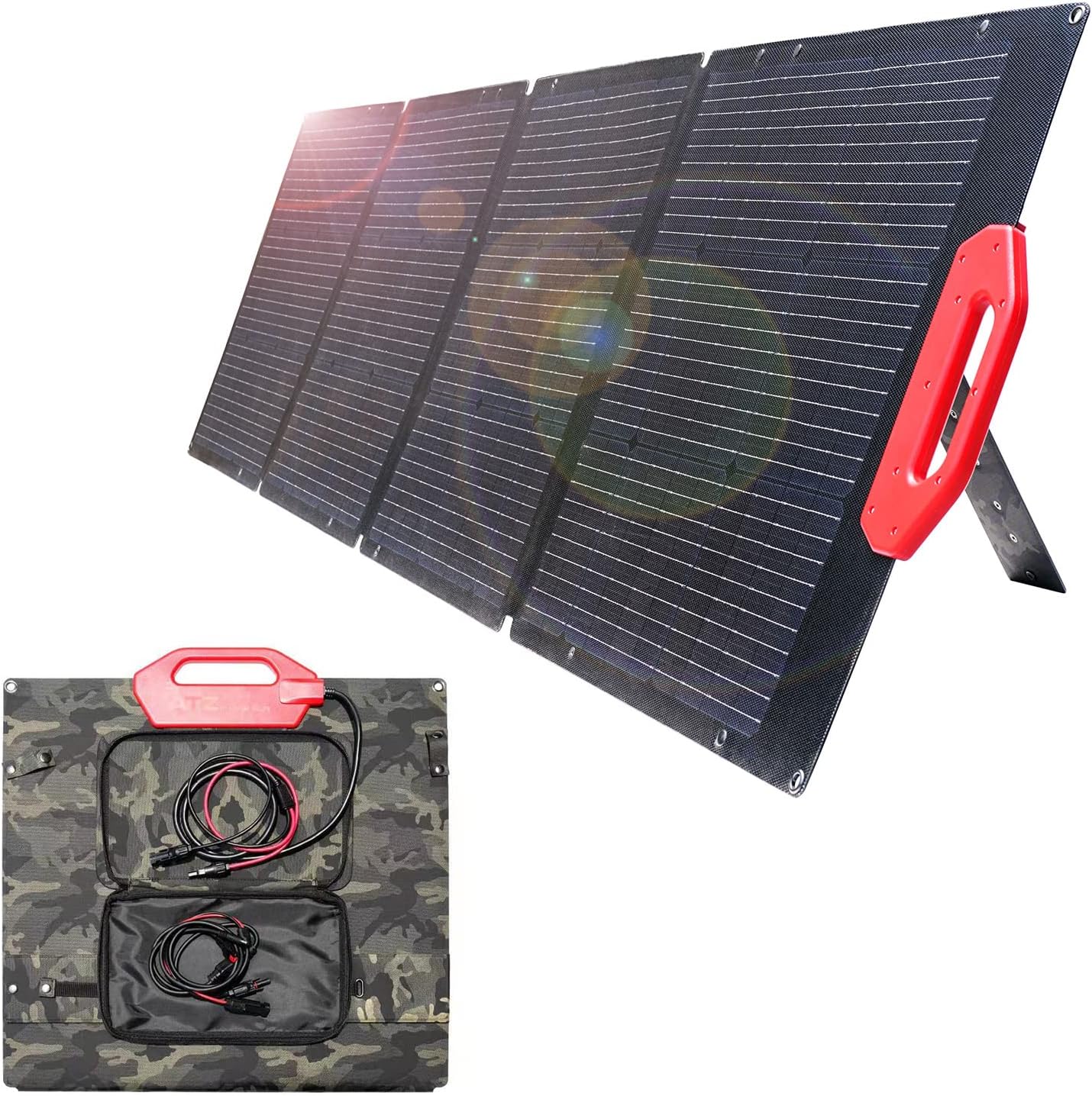 ATZ POWER Solarpanel Faltbar 200 W Solarmodule Garten Camping